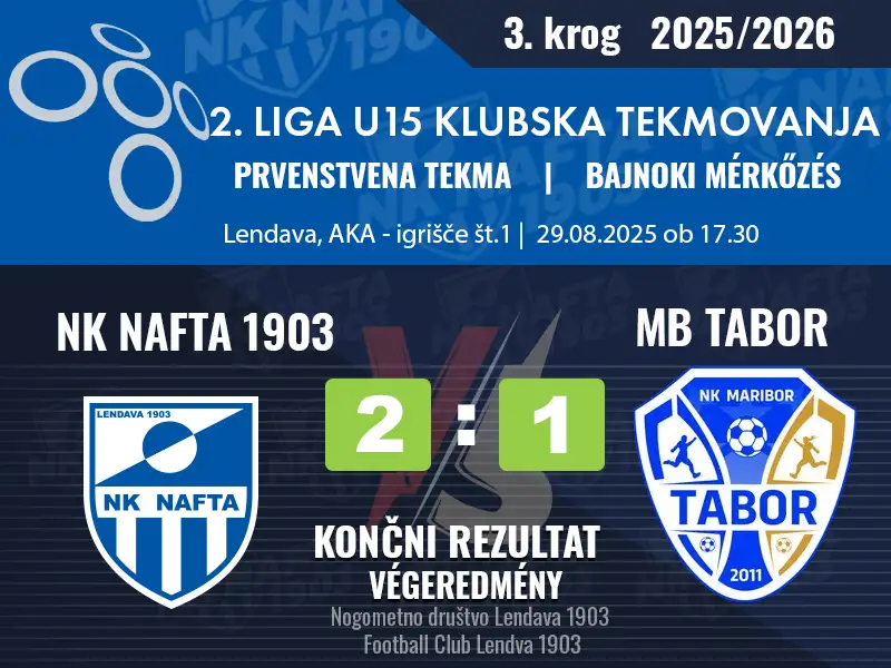 3. KROG – 2.LIGA U-15