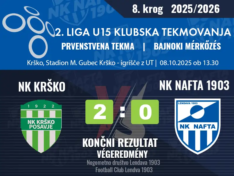 8. KROG – 2.LIGA U-15