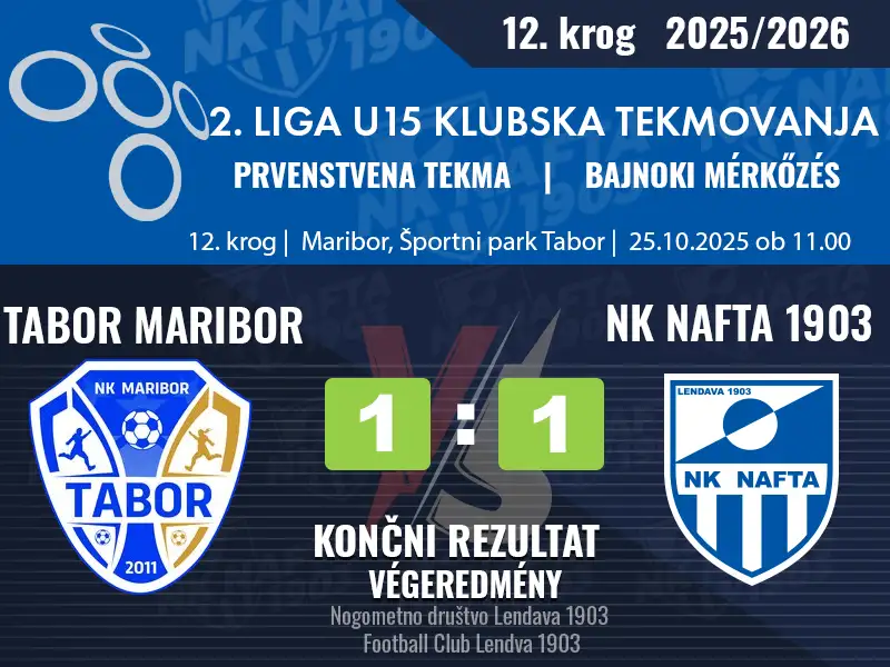 12. KROG – 2.LIGA U-15
