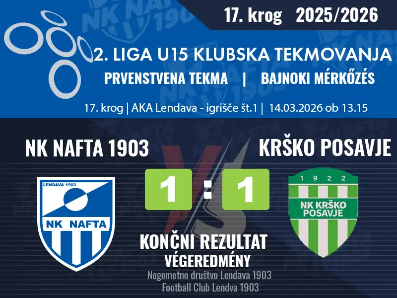 17. KROG – 2.LIGA U-15