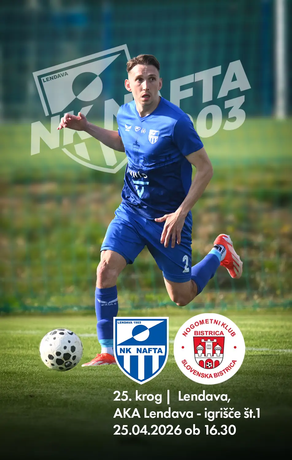 25krog Lendava Nogometna akademija Lendava igrišče št 1 25.04.2026 2