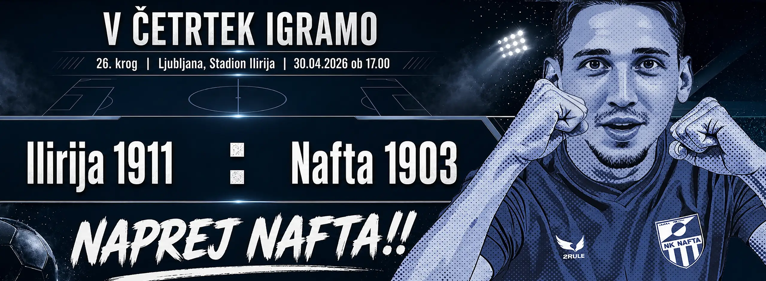26. krog Ljubljana, Stadion Ilirija 30.04.2026 ob 17.00 3