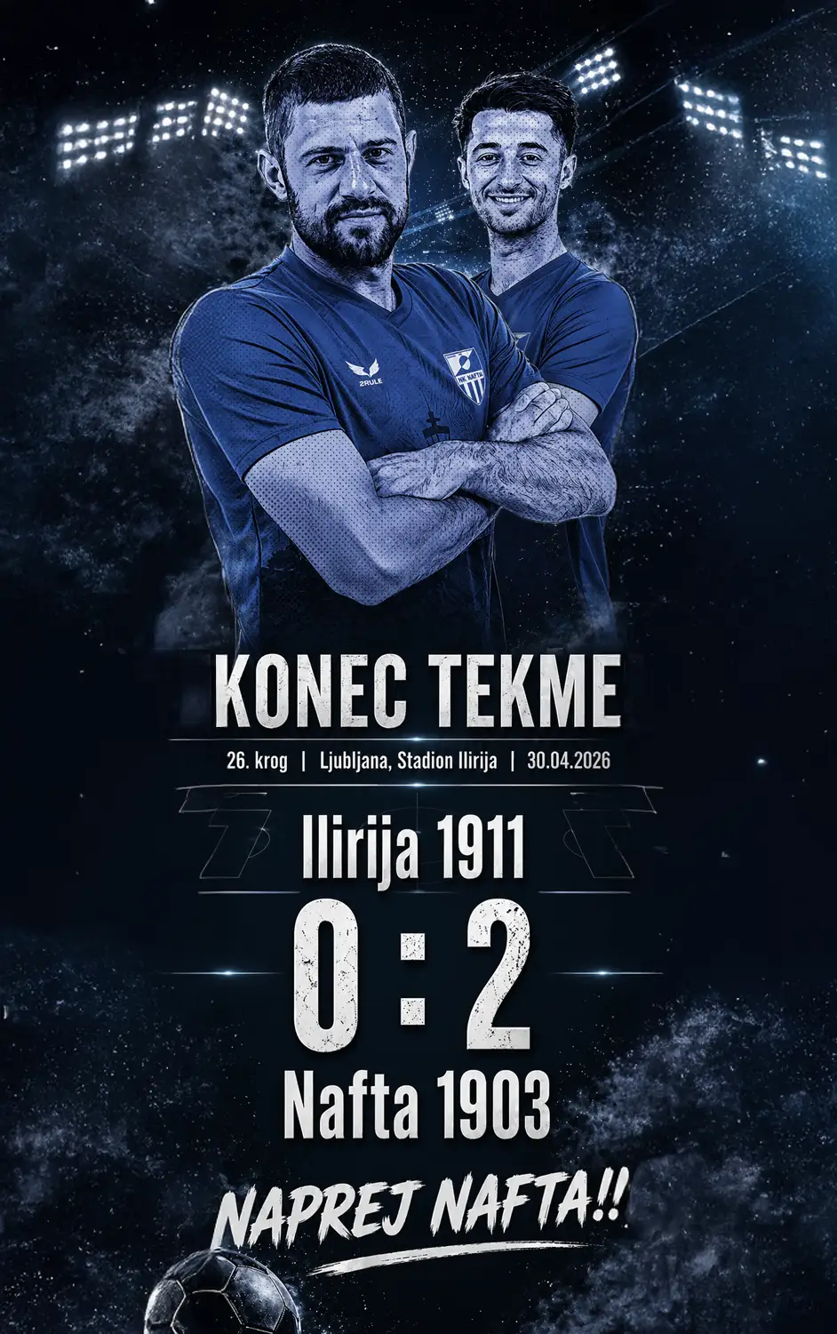 26. krog Ljubljana, Stadion Ilirija 30.04.2026 ob 17.00 7