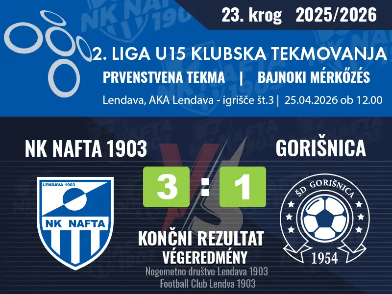 23. KROG – 2.LIGA U-15