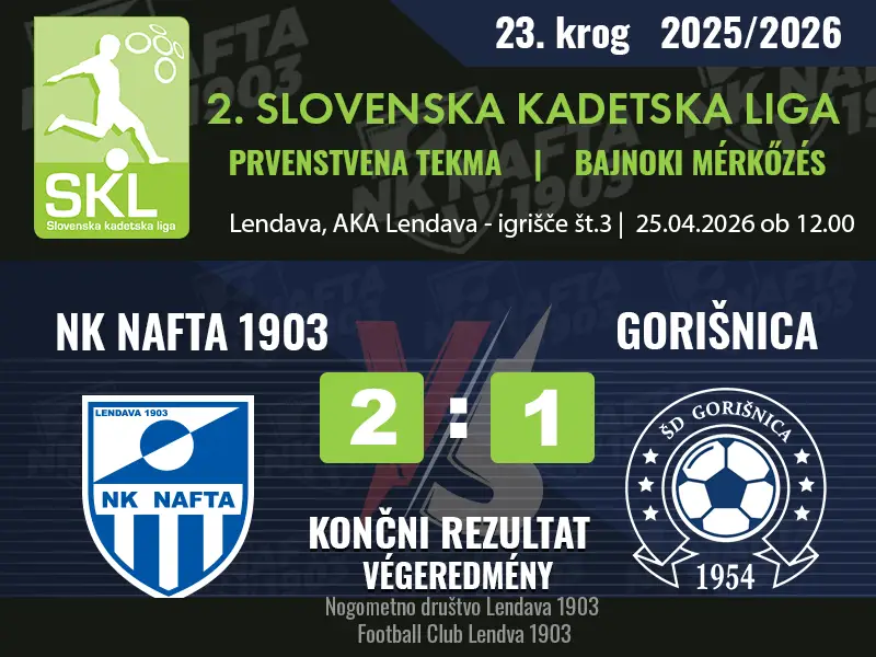 23. KROG – 2LIGA U-17