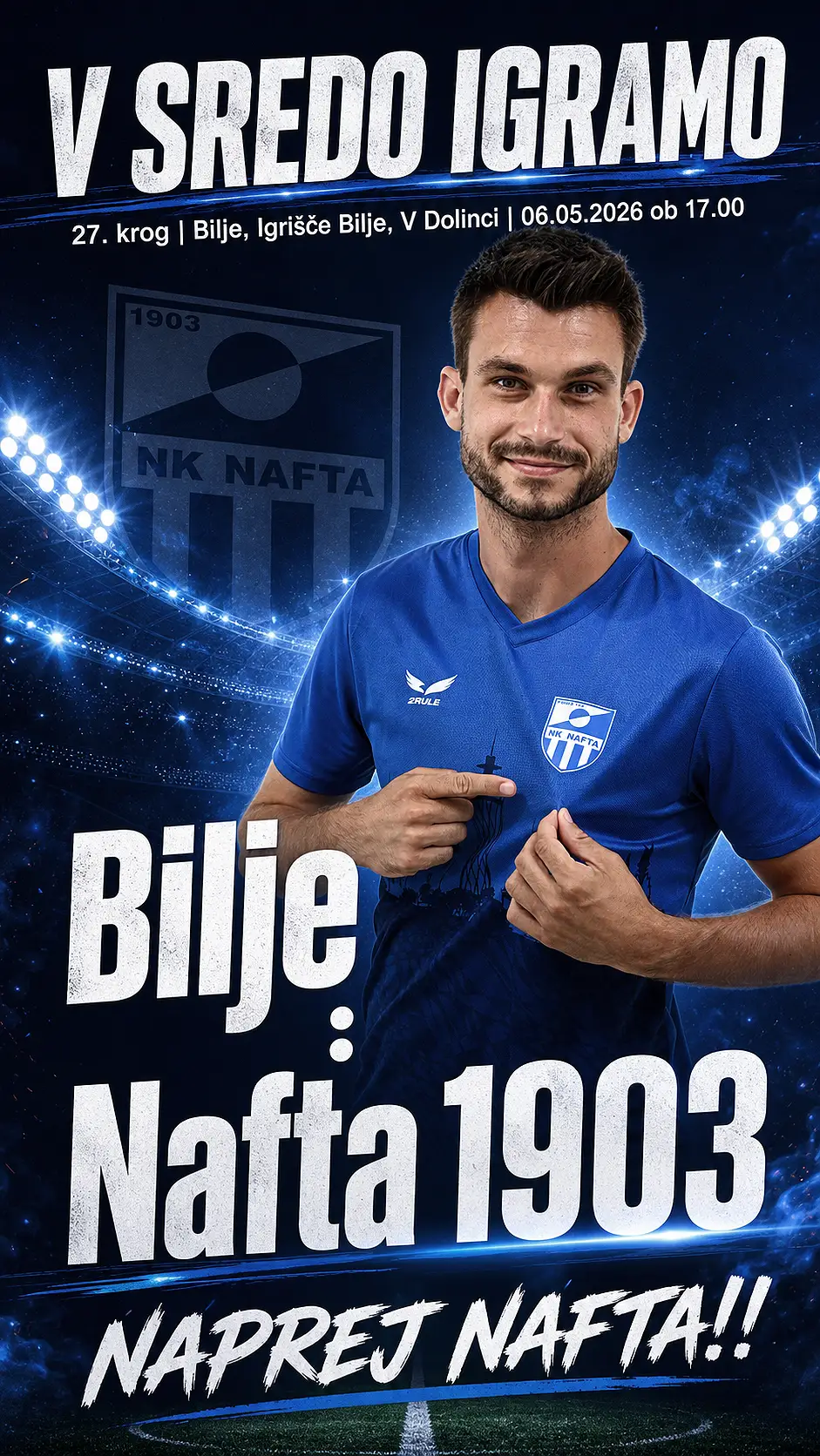 27. krog Bilje, Igrišče Bilje, V Dolinci 06.05.2026 ob 17.00 2