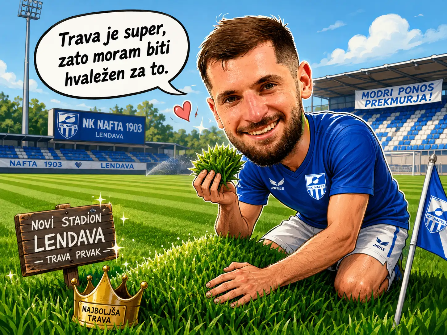 Trava je super zato moram biti hvalezen za to
