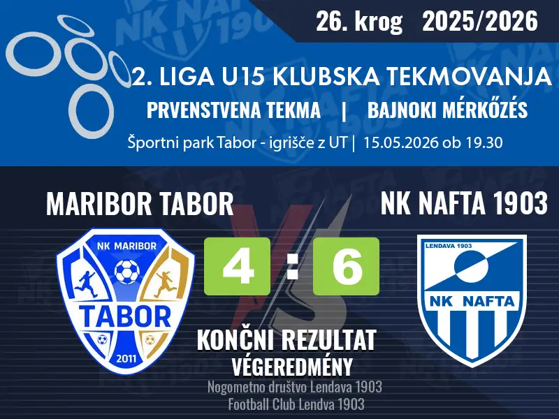 26. KROG – 2.LIGA U-15