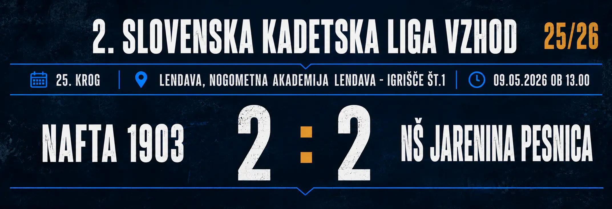 U17 25. krog Lendava, Nogometna akademija Lendava