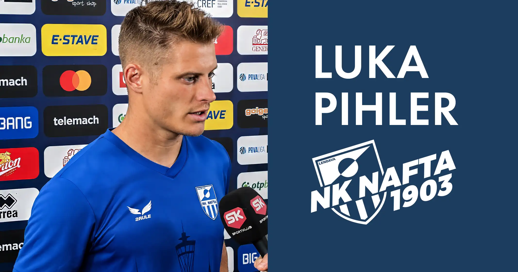 Luka Pihler. Intervju po tekmi Bravo Nafta1903 2