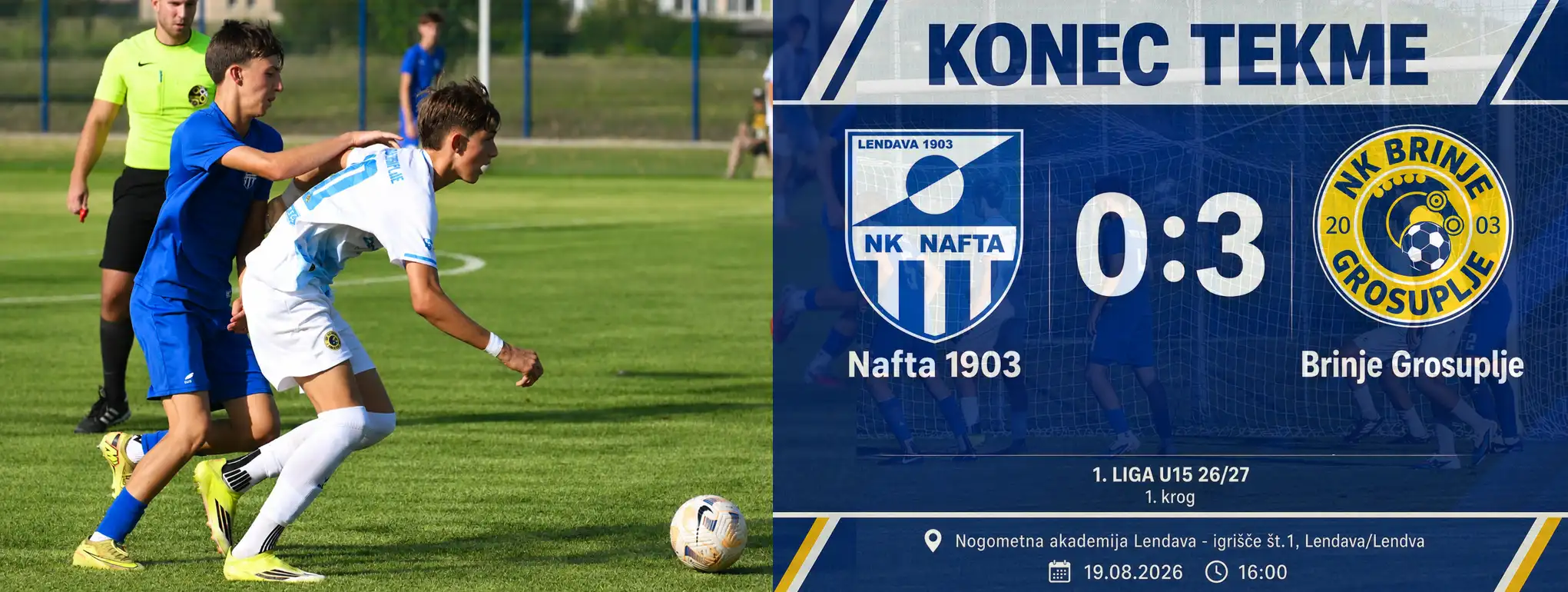 1 krog Nafta Brinje U15 1 krog Nafta Brinje U15