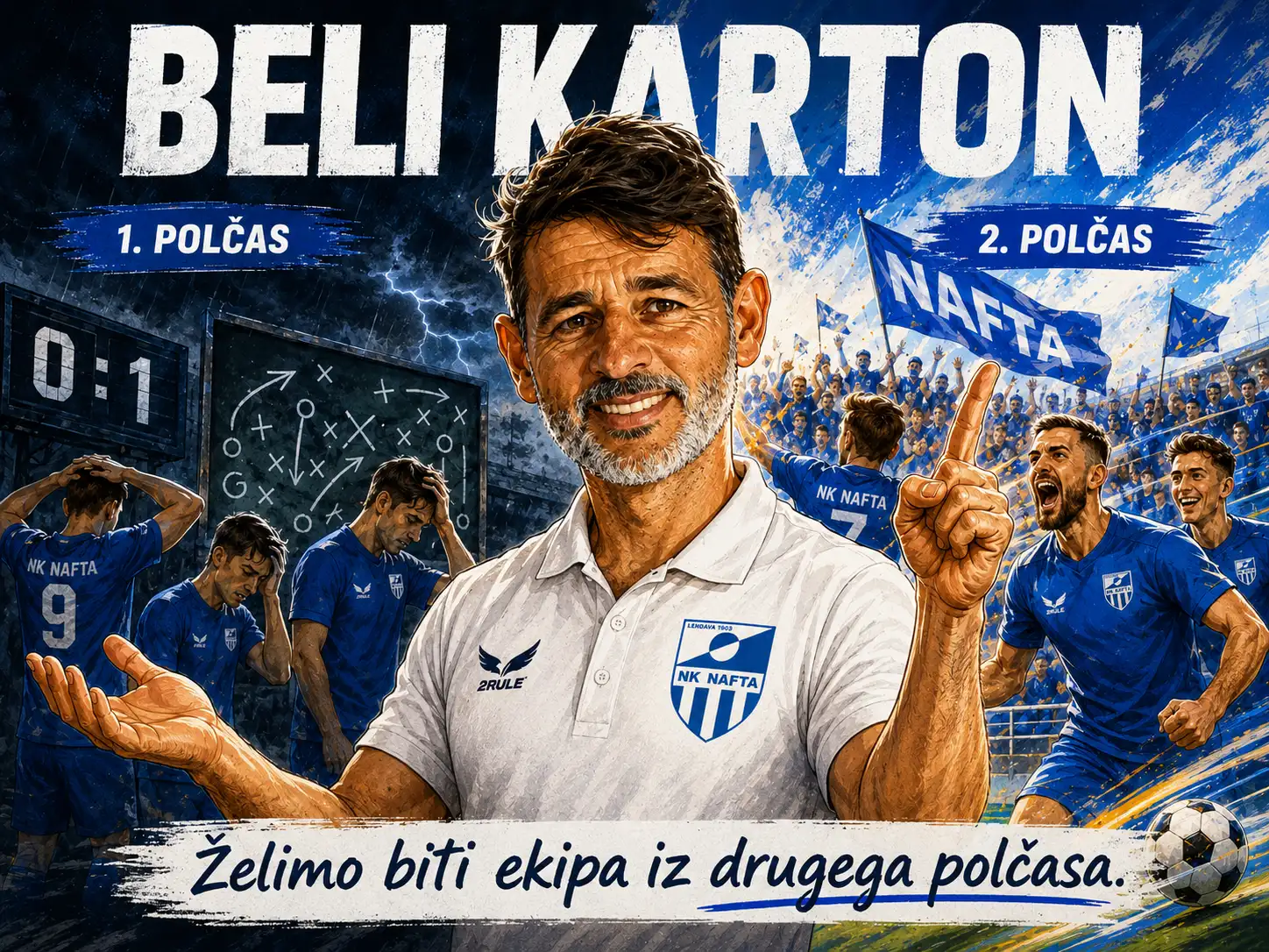Beli karton karikatura Mere kalkulira kateri polčas je bolj primeren za ekipo