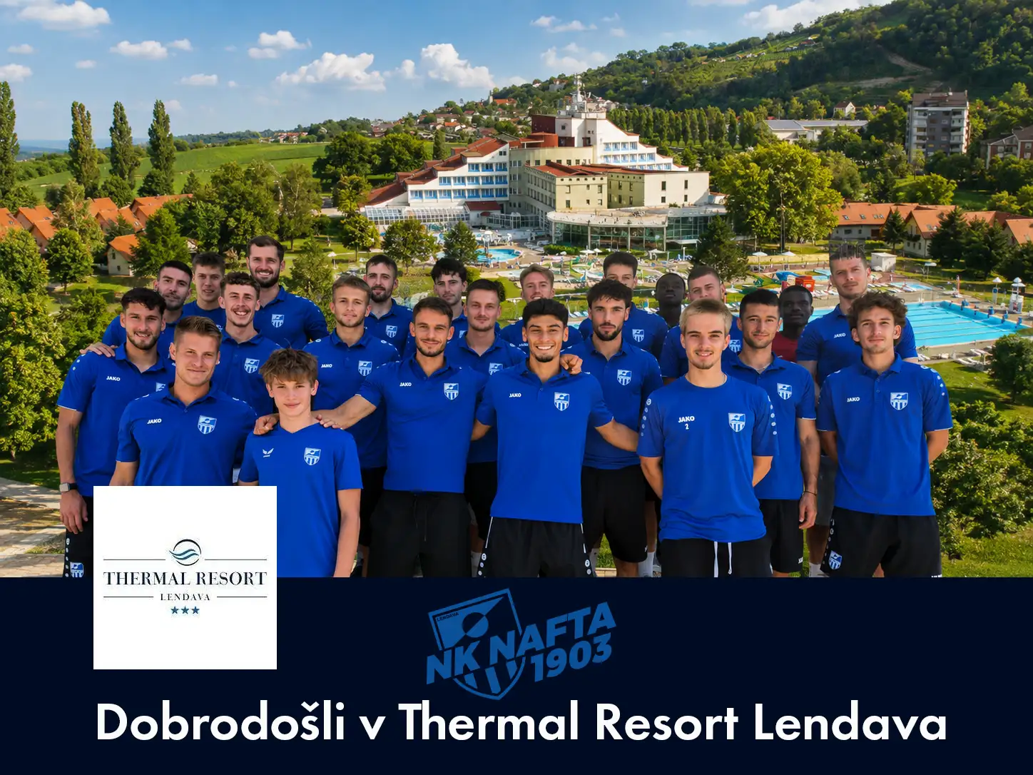 Članska ekipa na okusnem kosilu v Thermal Resort 2