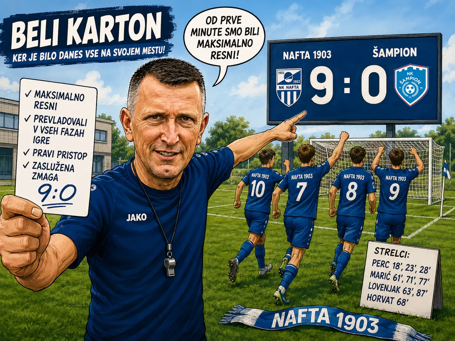 REZULTAT TEKME U19 NAFTA1903 šAMPION beli karton