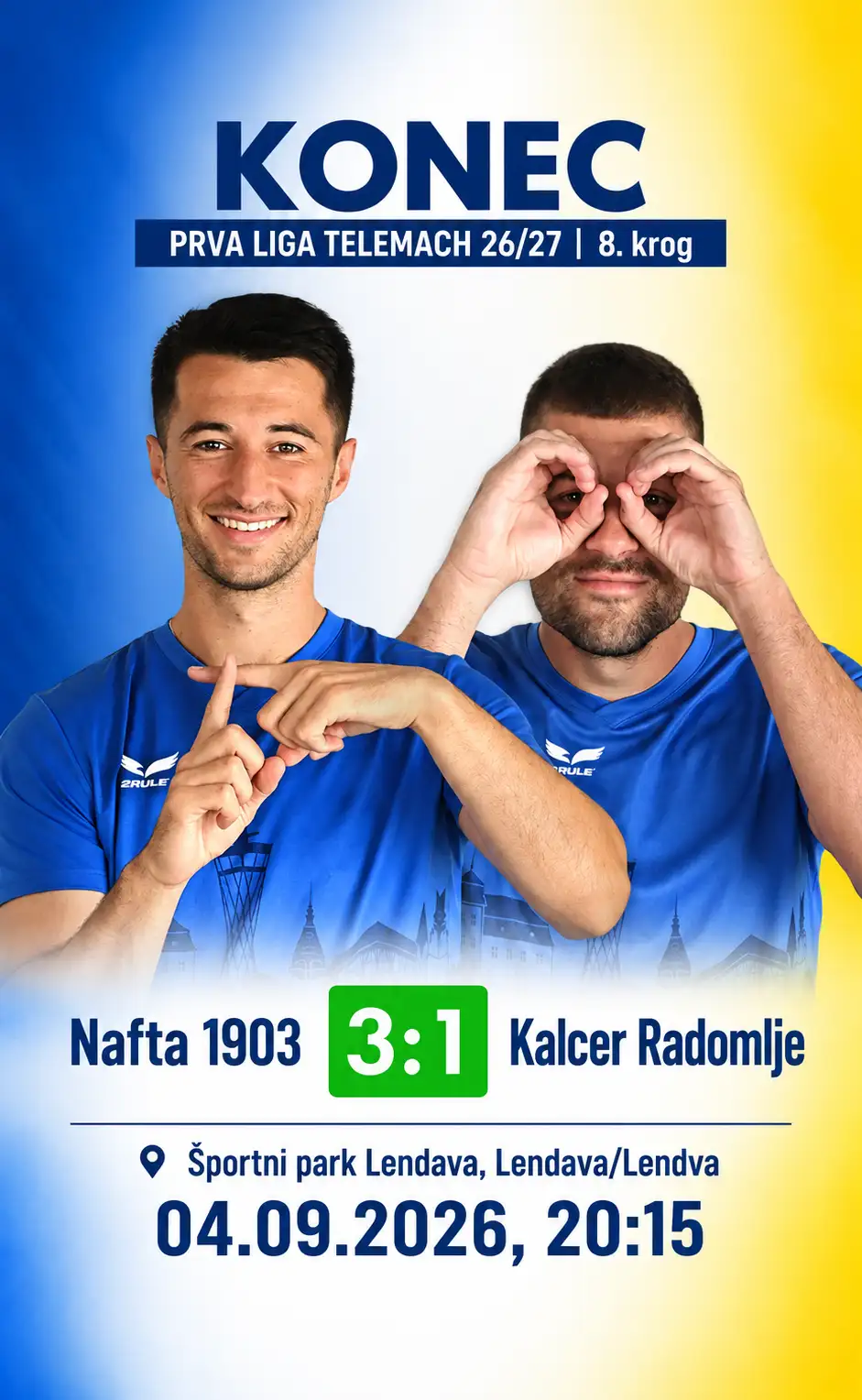 Konec tekme Nafta 1903 Radomlje 2